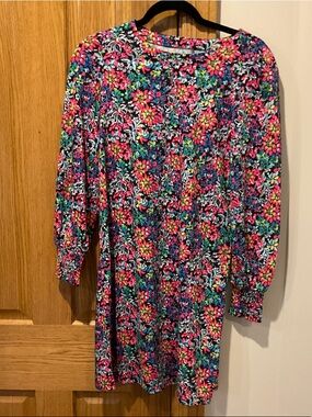 Colorful Floral Shift Dress